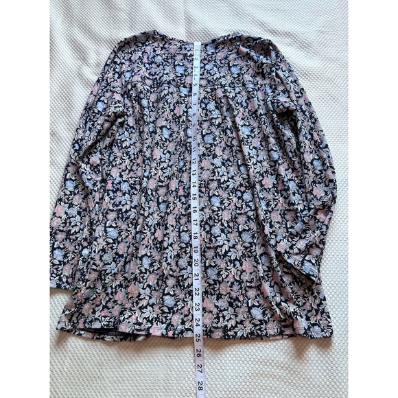 J. Jill Floral Long Sleeve Pleated Coquette Boho Women's Top Size XSP, GUC - Picture 9 of 12